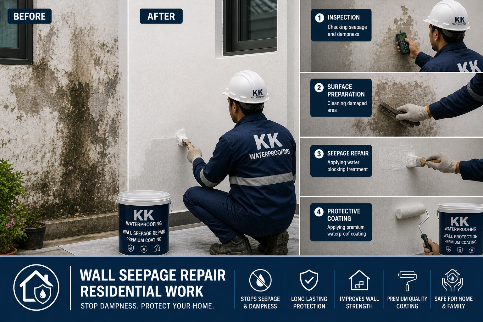 Wall Seepage Repair